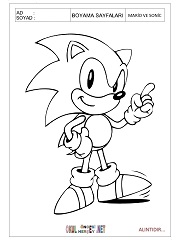 Mario And Sonic boyama sayfaları